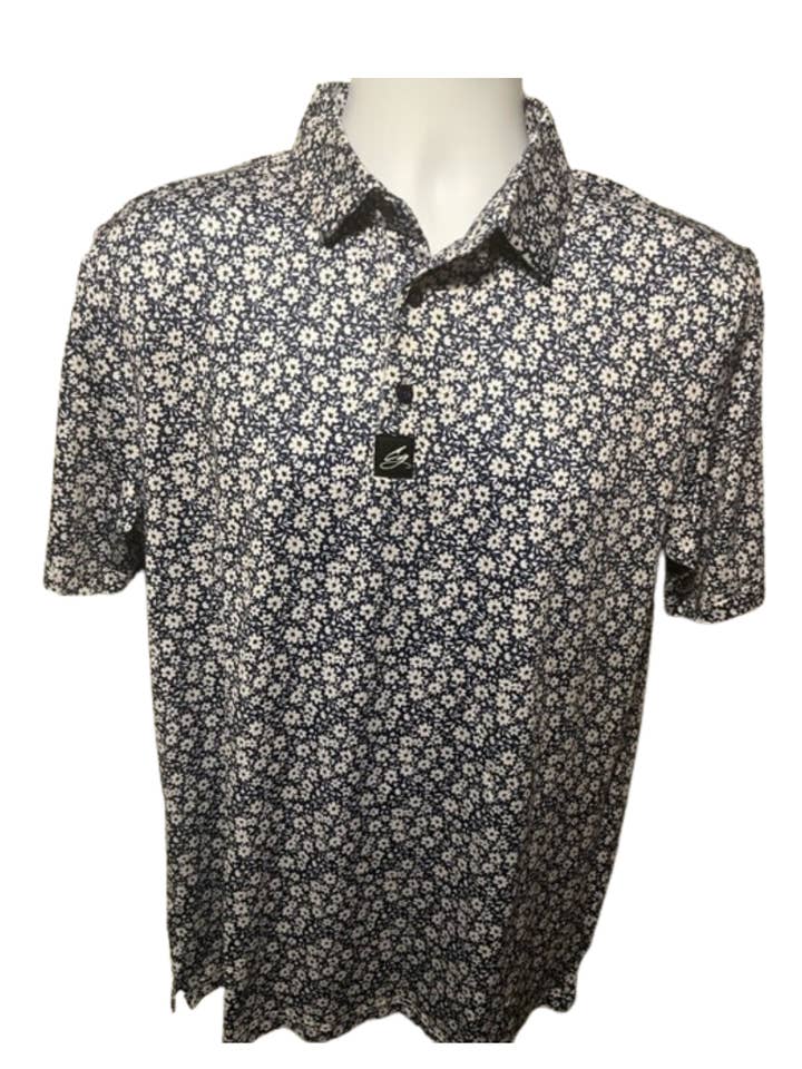 CG Golf Polos - Wholesale Polo – Men’s - Floral - Mens Premium Performance Golf Polo2