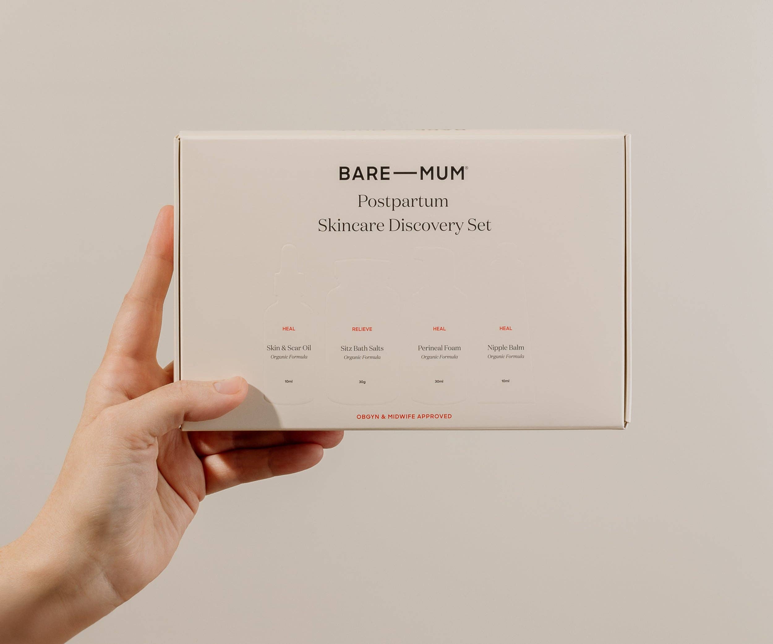 Bare Mum - Wholesale New mom gift box/set - Postpartum Skincare Discovery Set9