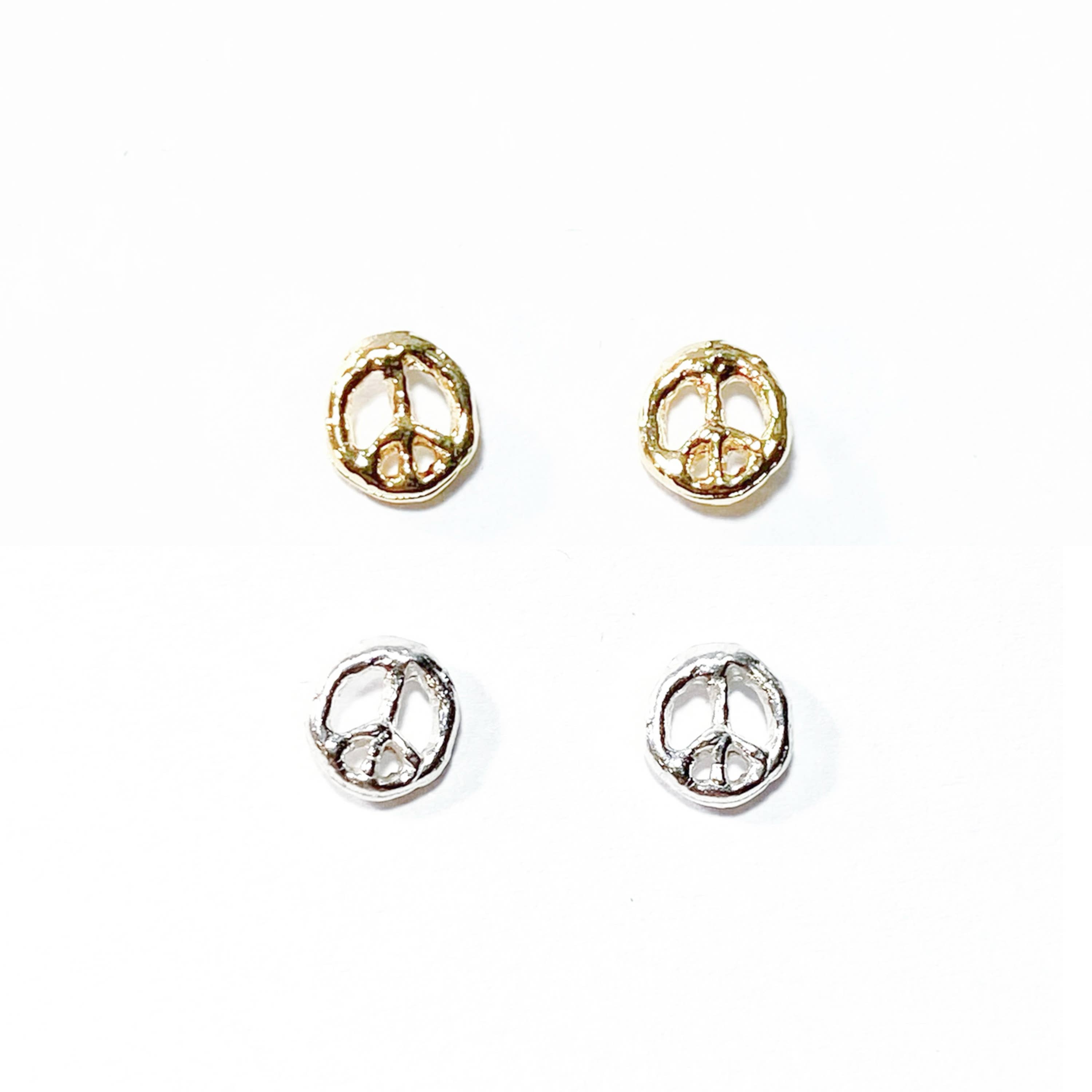 REMOVED BRAND - Wholesale Stud/Post Earrings - Mini Peace Moon Earrings1