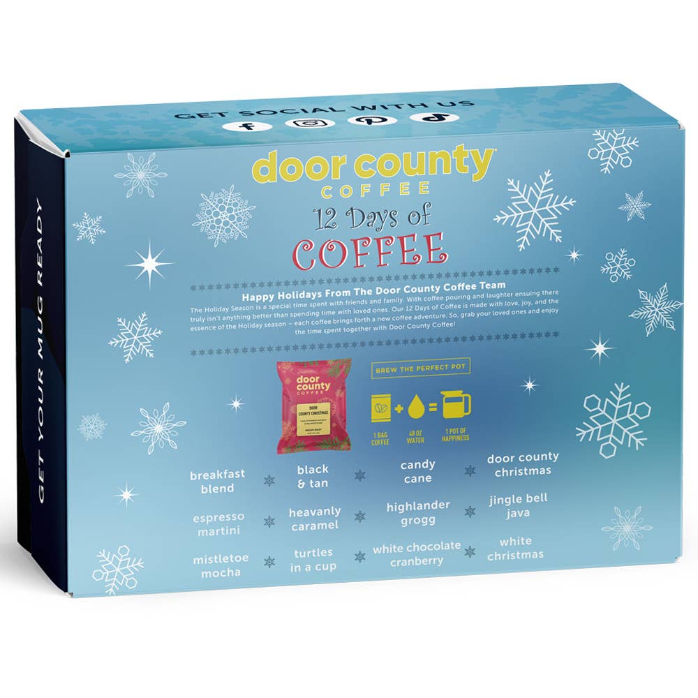 Door County Coffee - Wholesale Ground Coffee - 12 Days of Christmas Coffee Advent Calendar3