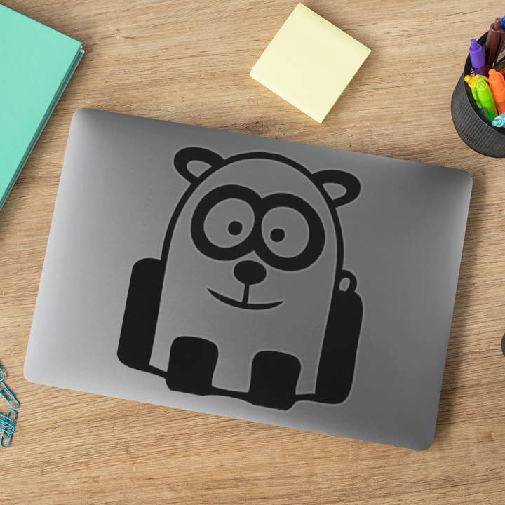 Funny Cartoon Panda Sticker for wholesale by WinsterCreations™