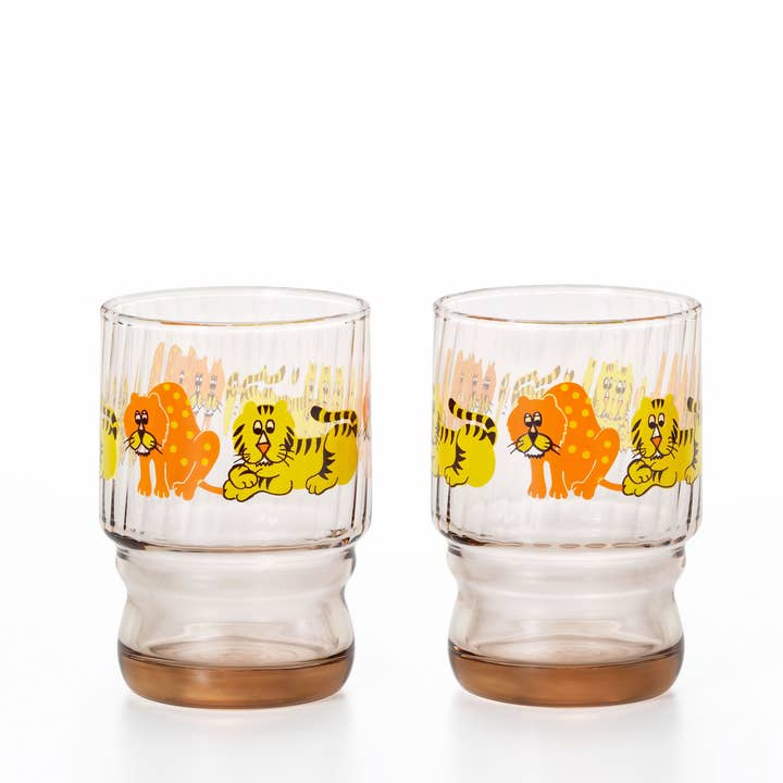 ADERIA - Wholesale Drinking Glass/Cup - ADERIA Retro | Pair Cups | 2 Pattern Options0
