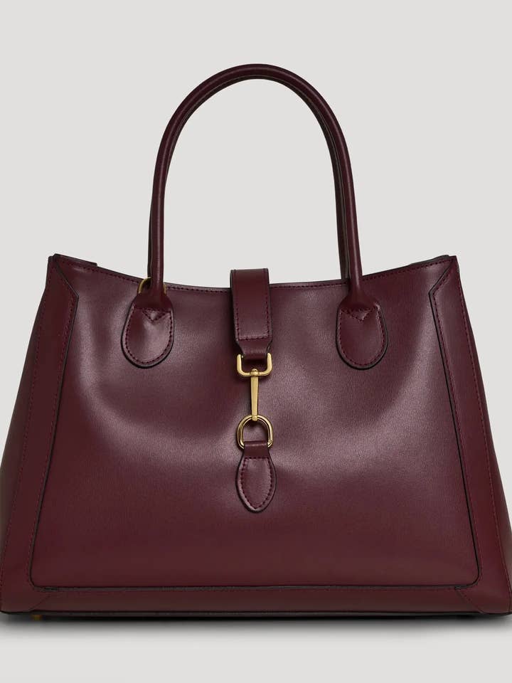 Chloe Bag in Burgundy Brushed Leather for wholesale by Prestige Milano