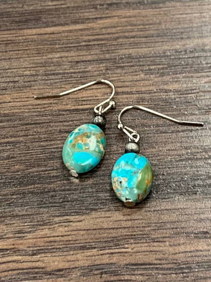 722891-1, 12mm Oval Gemstone Earrings for wholesale by ISAC Trading Inc