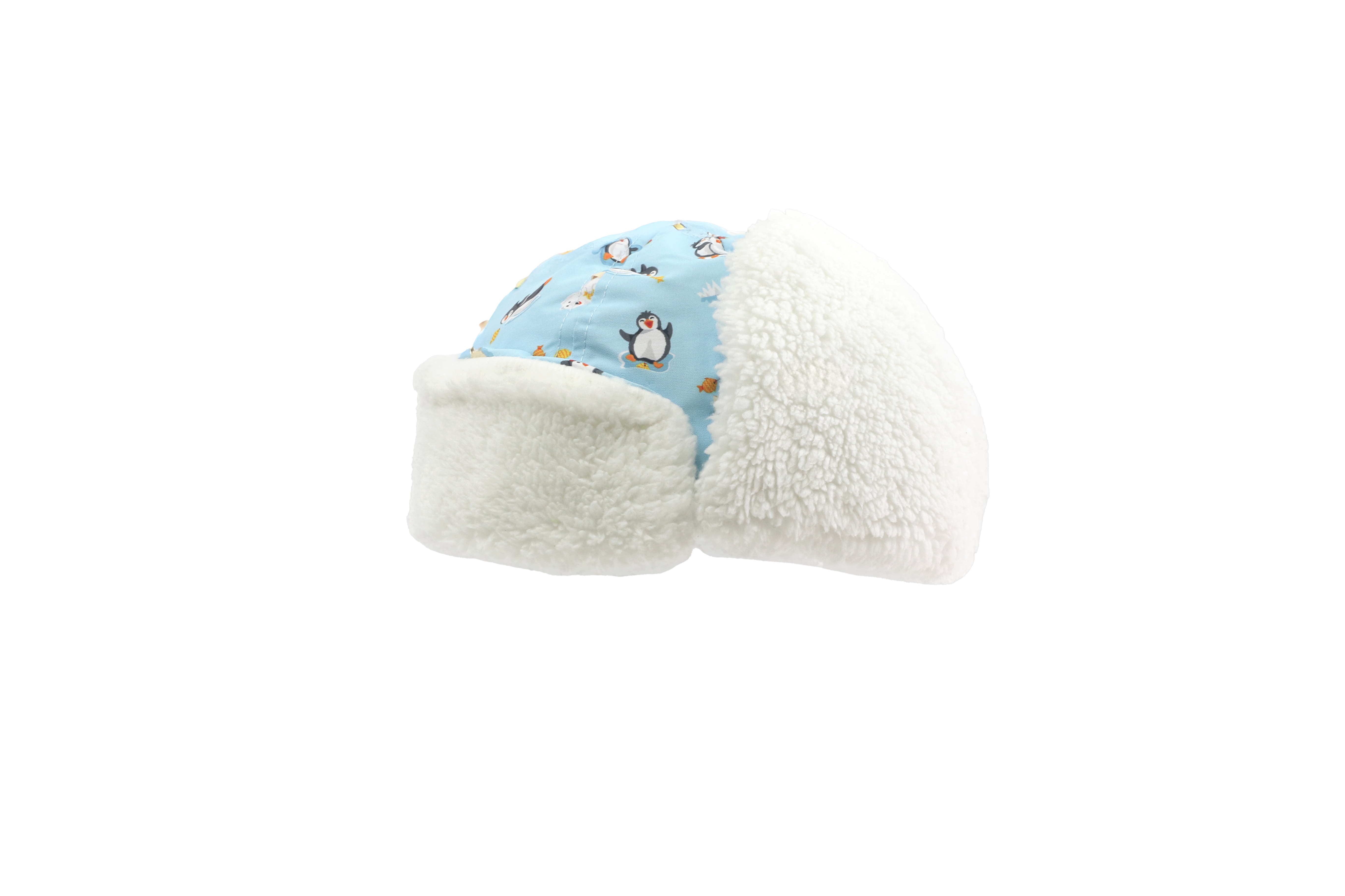 FlapJackKids – wholesale Trapper-/Bomberhattar – Barn – Vattenavvisande trapperhatt - Isfiskepenguin4