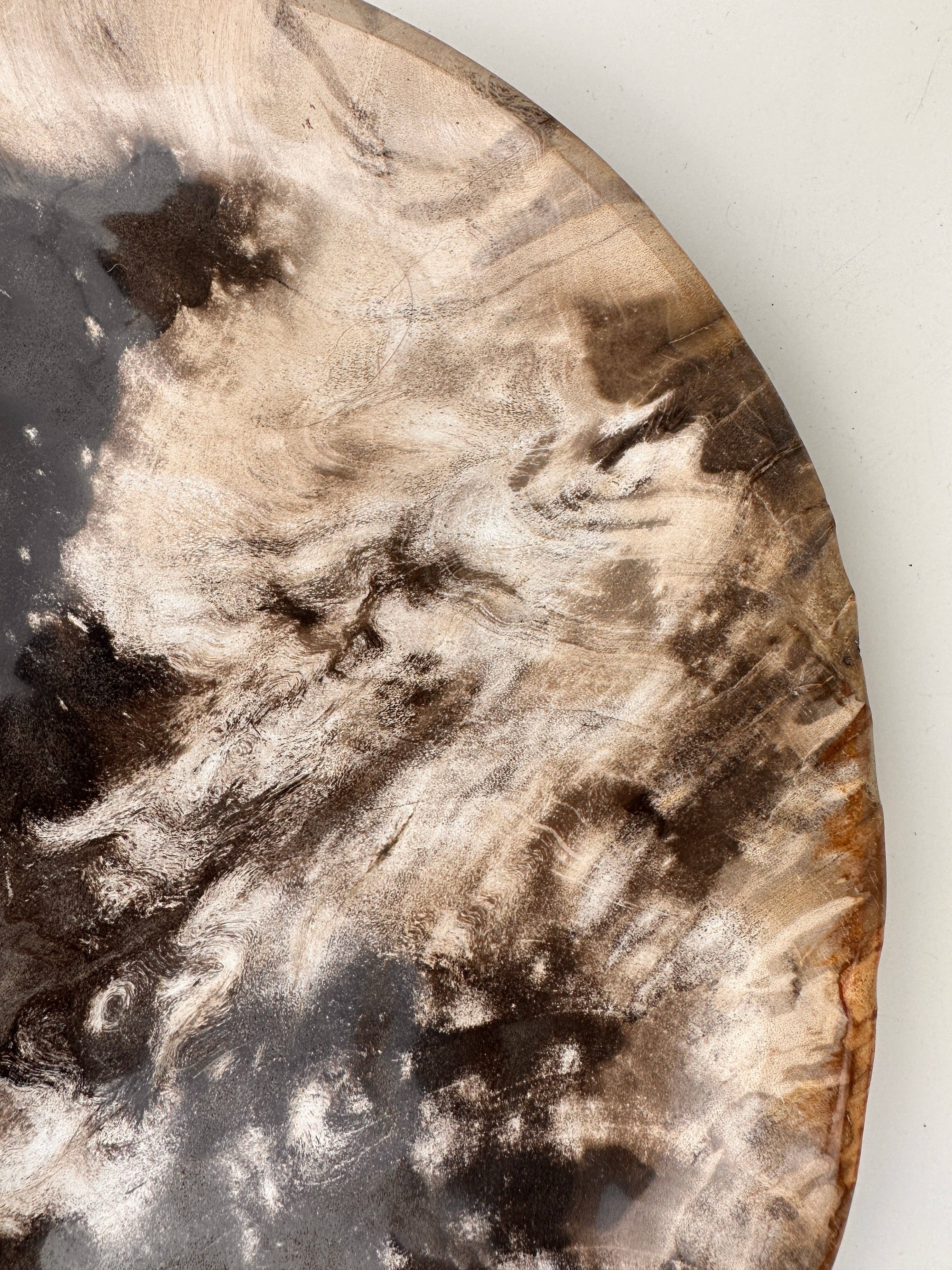 Office Objets - Vente Assiettes/plats/bols de décoration - Très grand vide poche ou plat en bois pétrifié33