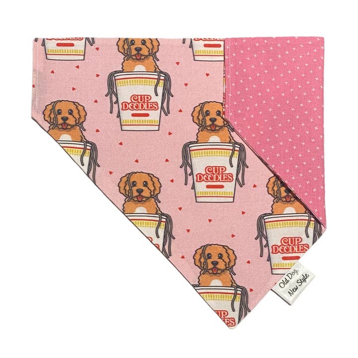 Taça Rosa de Doodle Doodle Dog Bandana por atacado de Old Dog, New Style