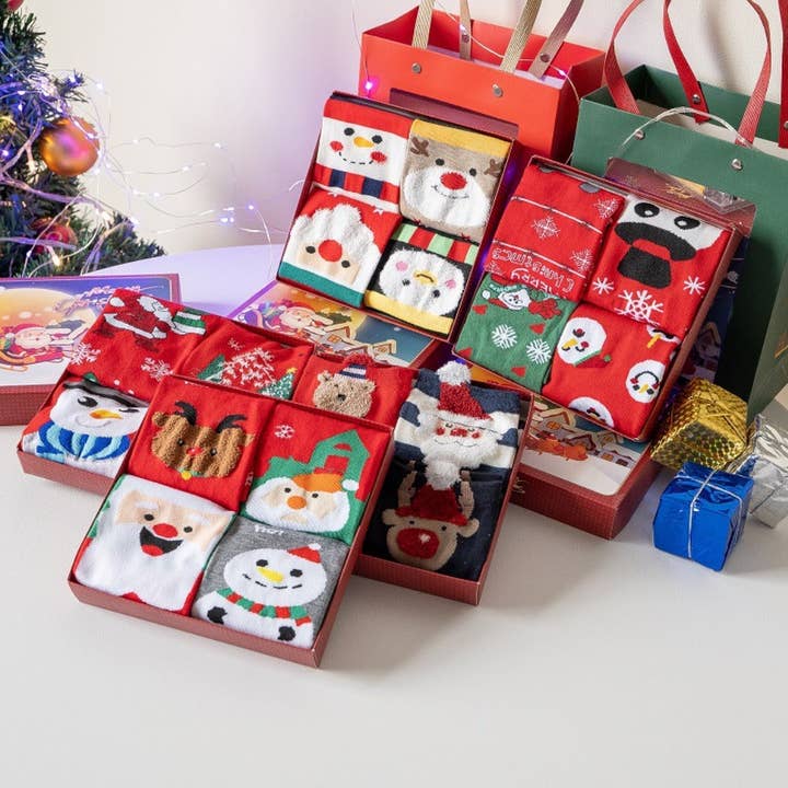 Rufia - Set de Regalo de Calcetines Navideños - Lindo y Festivo para venta al por mayor de Funkyrel® Atzbranding Limited