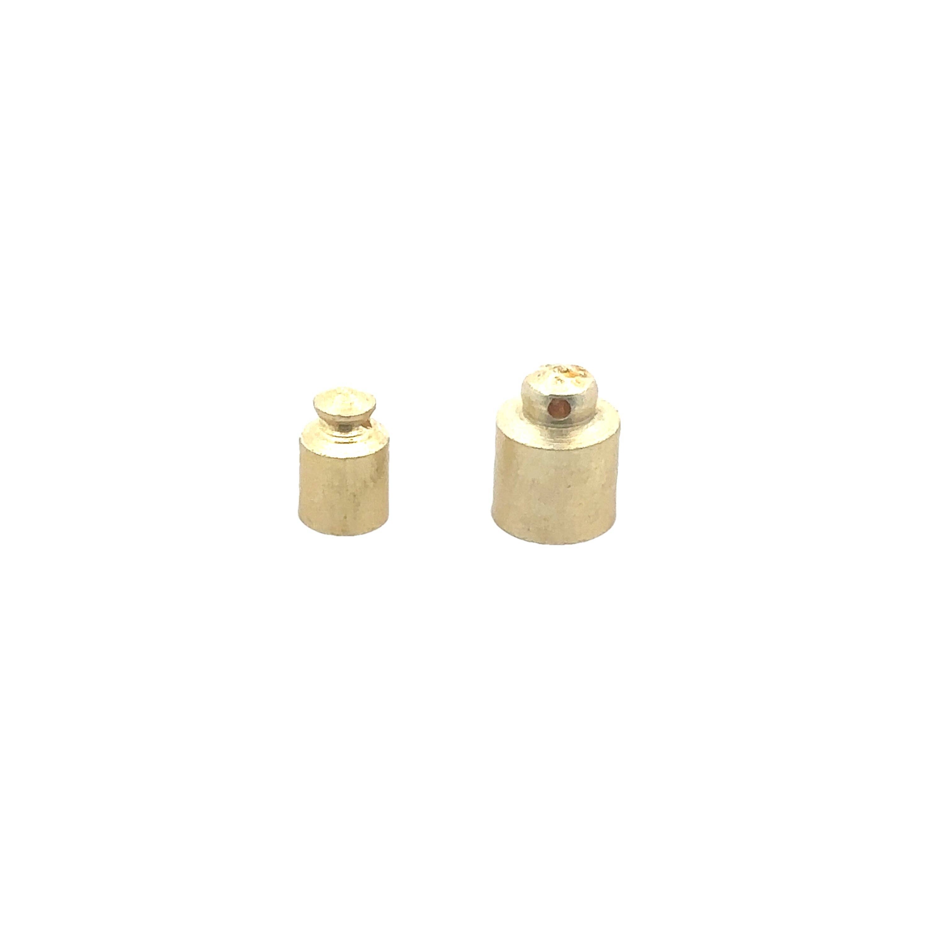 Purity Beads – wholesale Craft supplies – A pack of 10 to 25 Pcs Cord End Caps and Kumihimo End Cap Available  Gold Plated Cap Available  Two Size :10mX6m,12mX8m.3
