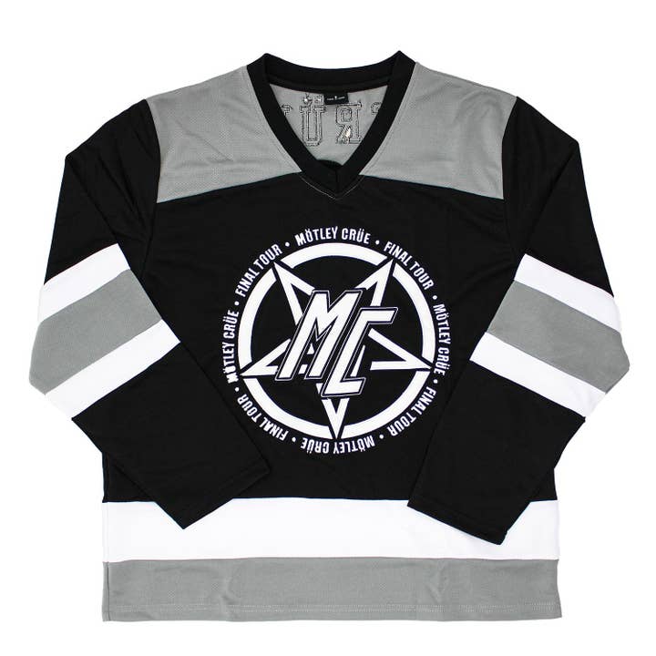 Motley Crue Final Tour #81 Mesh Hockey Jersey Hockey Jersey for wholesale by Rockabilia