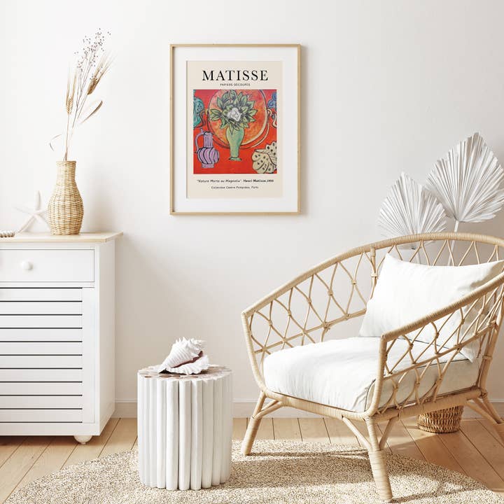 Sugar & Canvas – wholesale Konsttryck – Henri Matisse Natur Morte au Magnolia Vintage Konsttryck M018