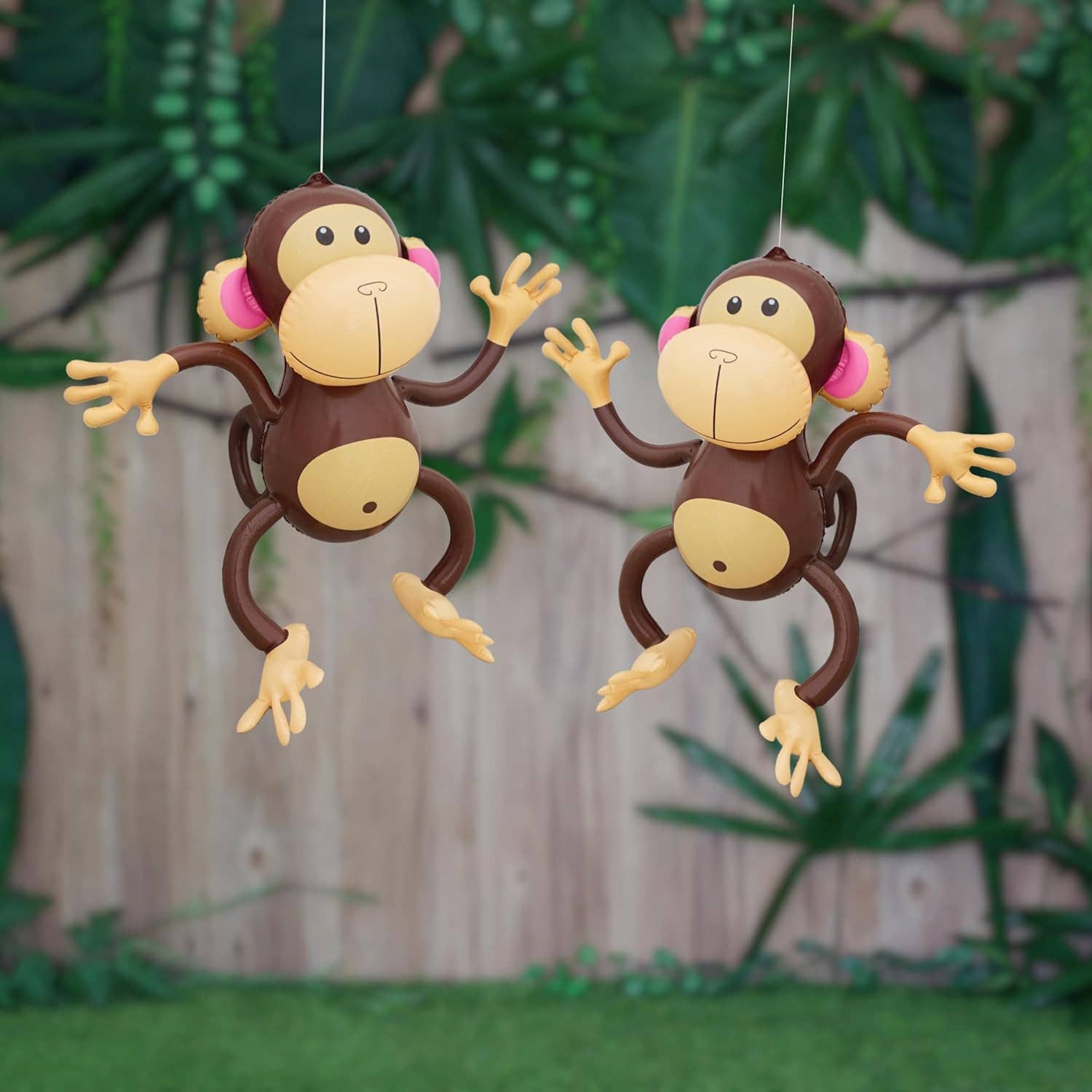 4E's Novelty - Wholesale Inflatable Toy - Kids & Baby - 4E's Novelty 4 Pack 27'' Inflatable Monkeys - Jungle Decor & Party Supplies7