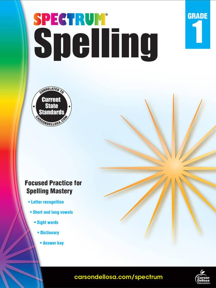 Spectrum Spelling, Grade 1 for wholesale by Carson Dellosa Education