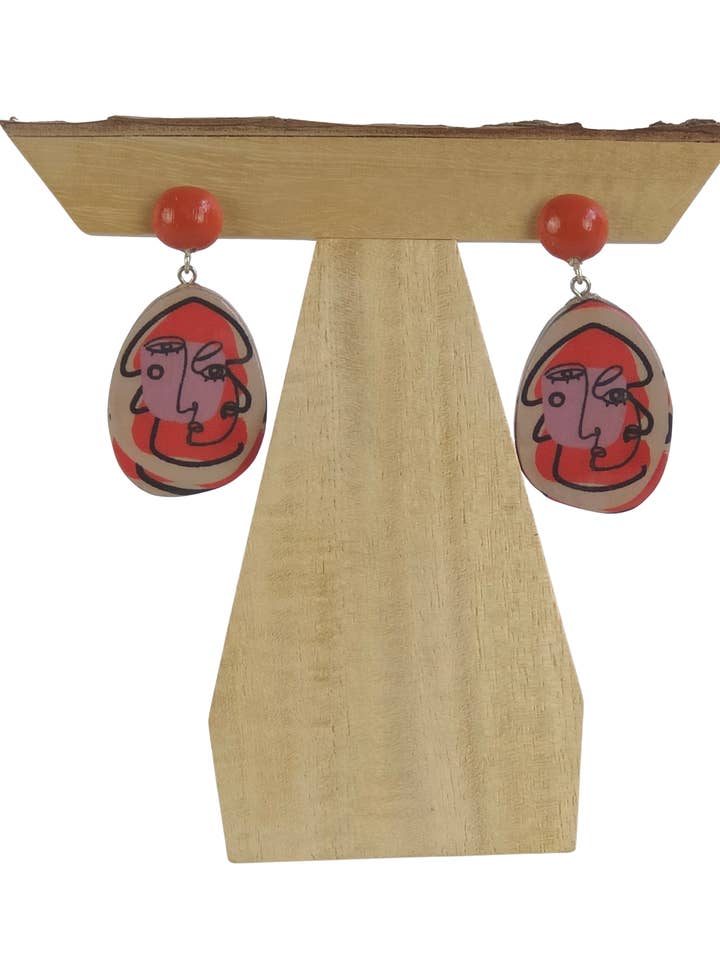 Face Earrings for wholesale by NOA ECCO