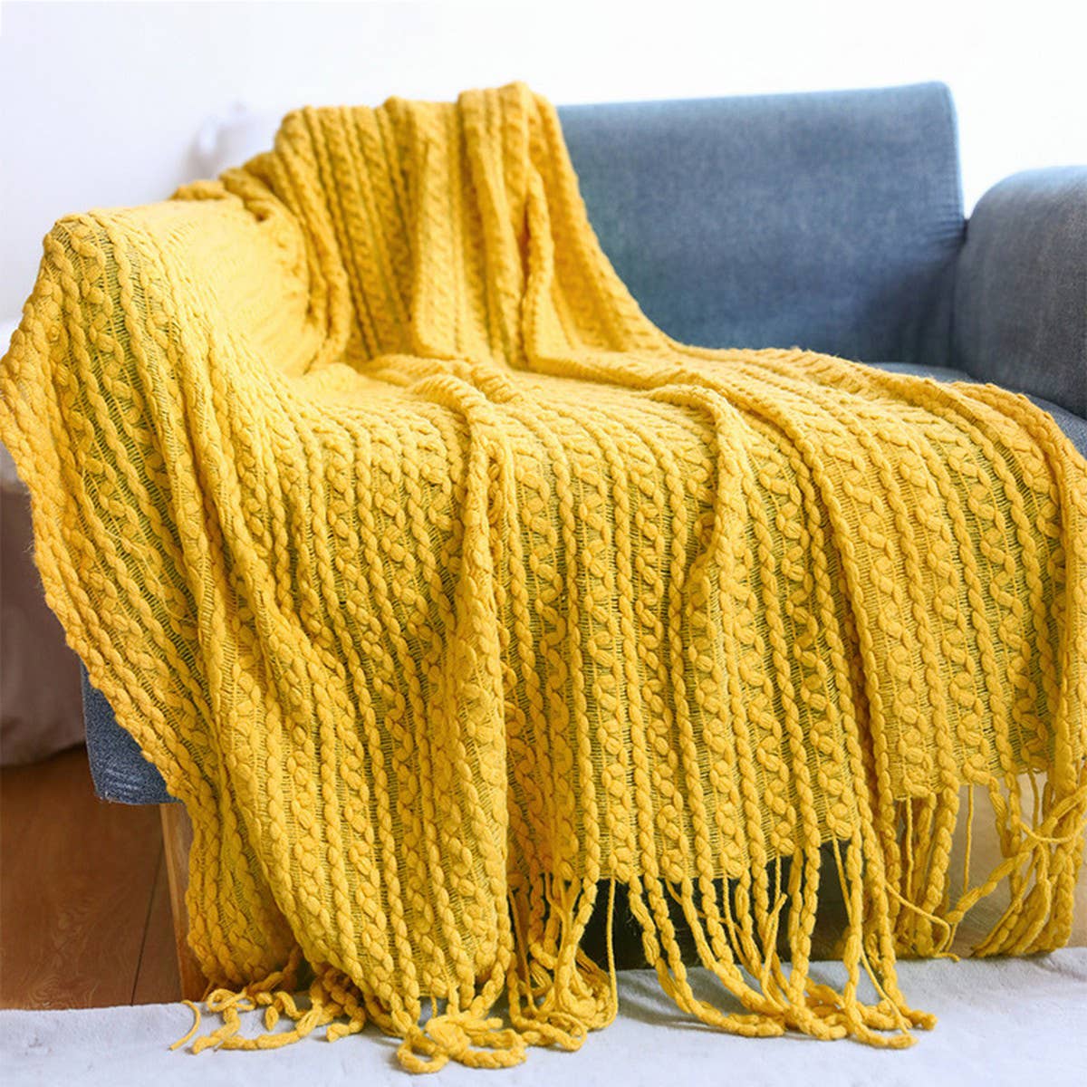 ACCITY - Wholesale Throw Blanket - LIGHTWEIGHT SOFT AND COMFORTABLE KNITTING BLANKET_CWMM020212