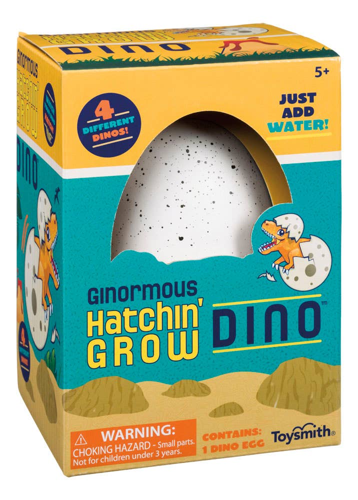 Toysmith - Wholesale Classic Toy - Kids - Ginormous Hatchin' Grow Dino Egg, Just Add Water