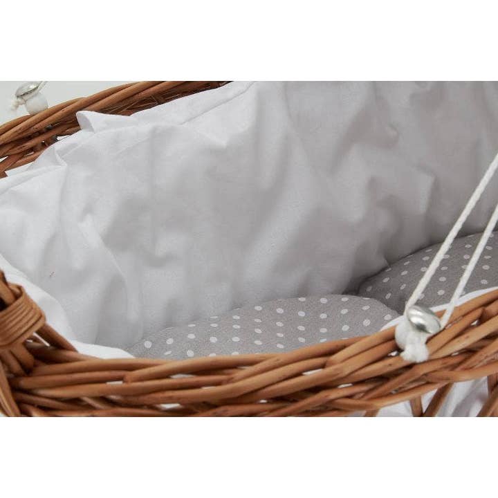 Aubry Gaspard - Wholesale Doll Stroller - Kids - Buff wicker doll cradle3