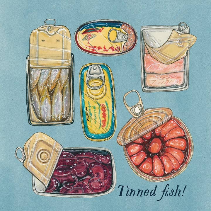 artxnikki - Vente Affiche d'art - « Du poisson en conserve ! » Tirage d'art
