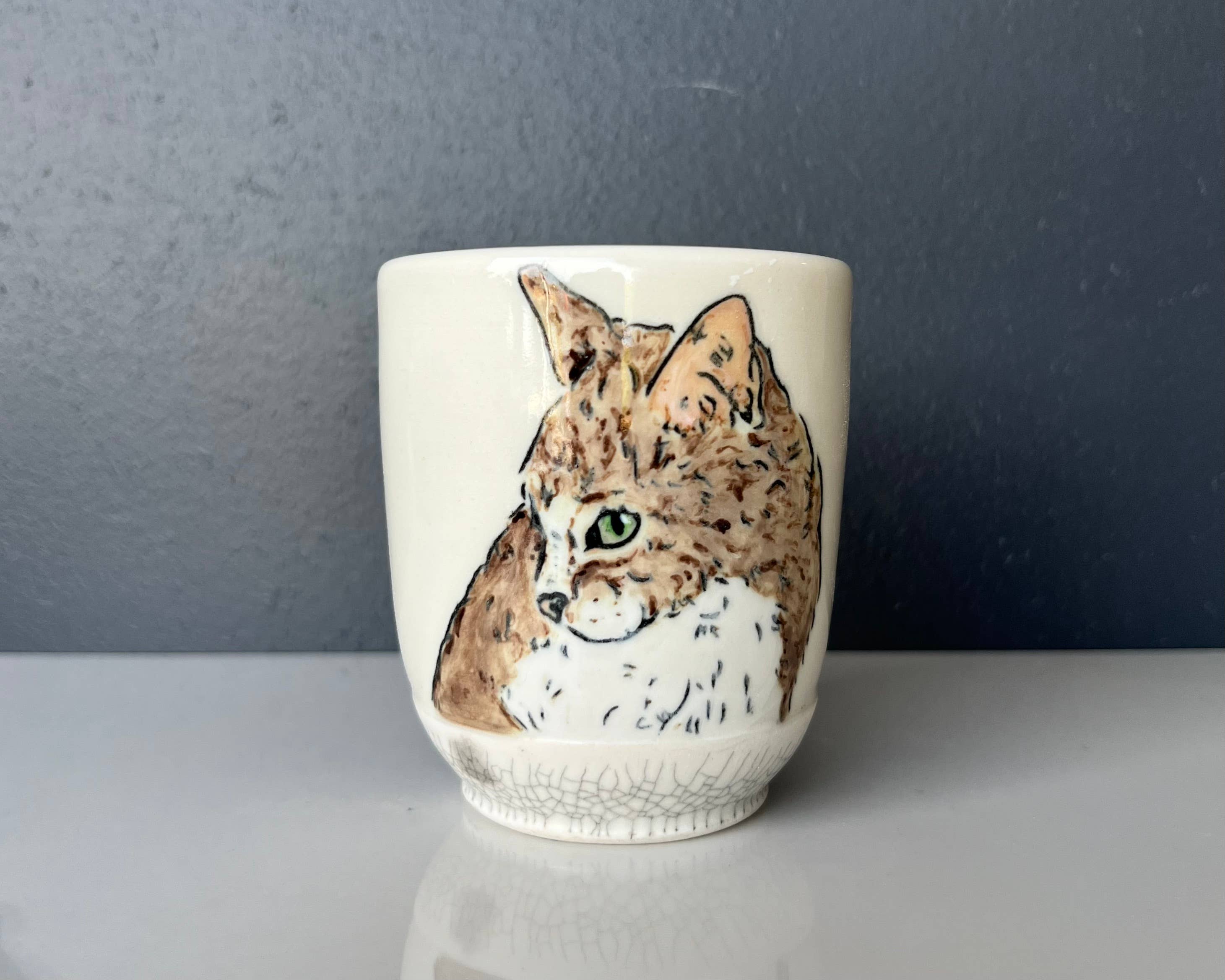 Lucy Nilan Studios - Wholesale Drinking Glass/Cup - Cat Tumbler5