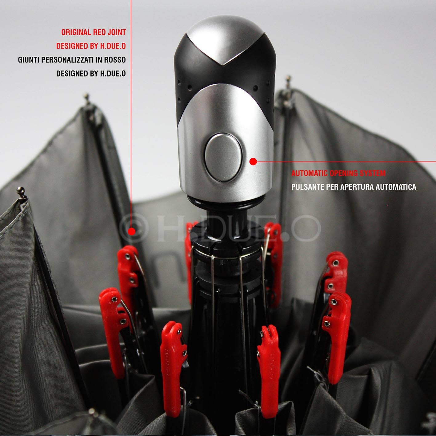 H.DUE.O - Wholesale Umbrella - Unisex - H.TWO.OR HIGH-TECH. Automatic Windproof Umbrella ARACARI (Copy)6