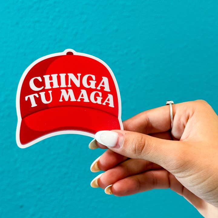 The Hissin' Kitten - Wholesale Sticker - Chinga Tu MAGA Sticker