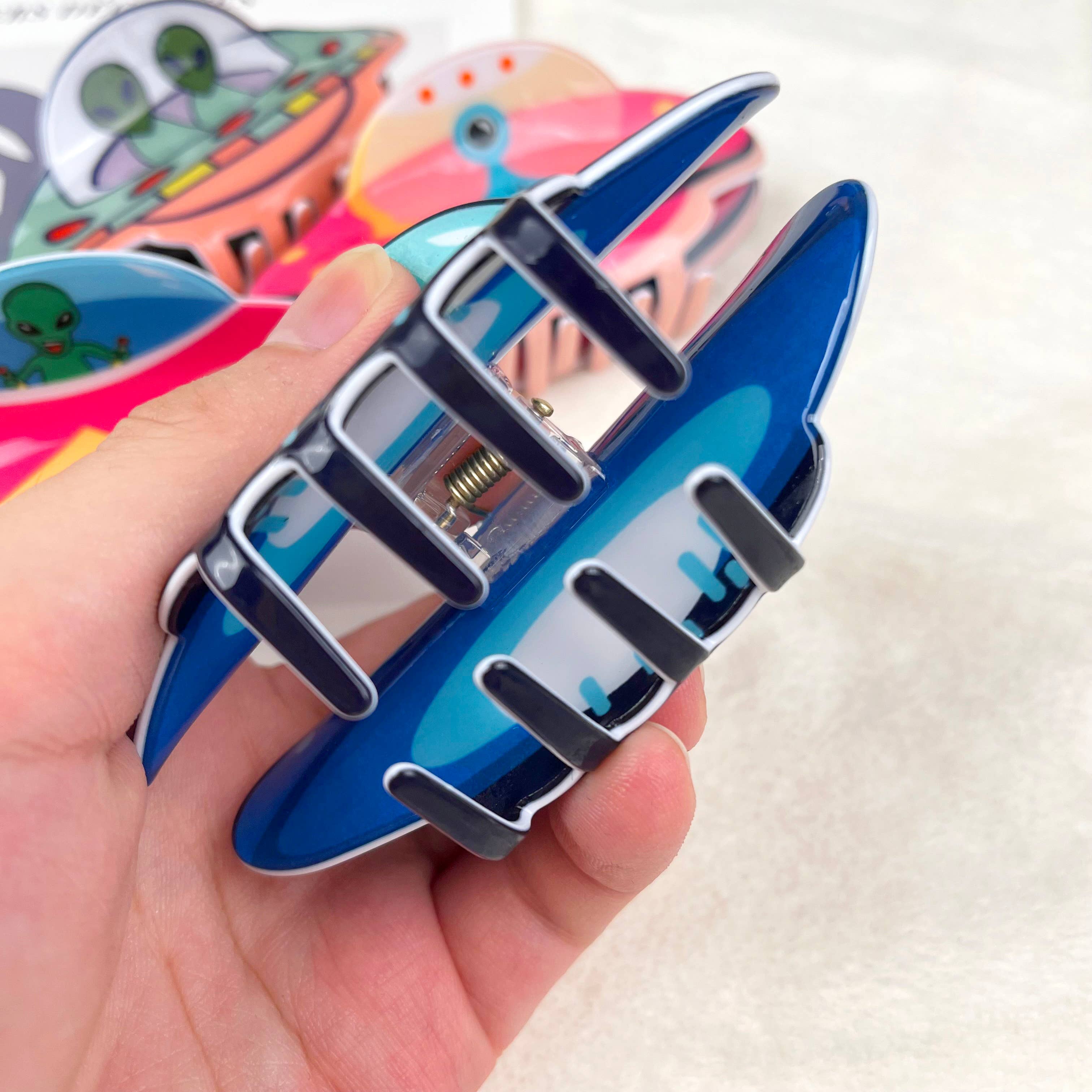 mildstyles - Wholesale Hair Clip - Women's - UFO Cartoon anime alien spaceship hair claw clip6