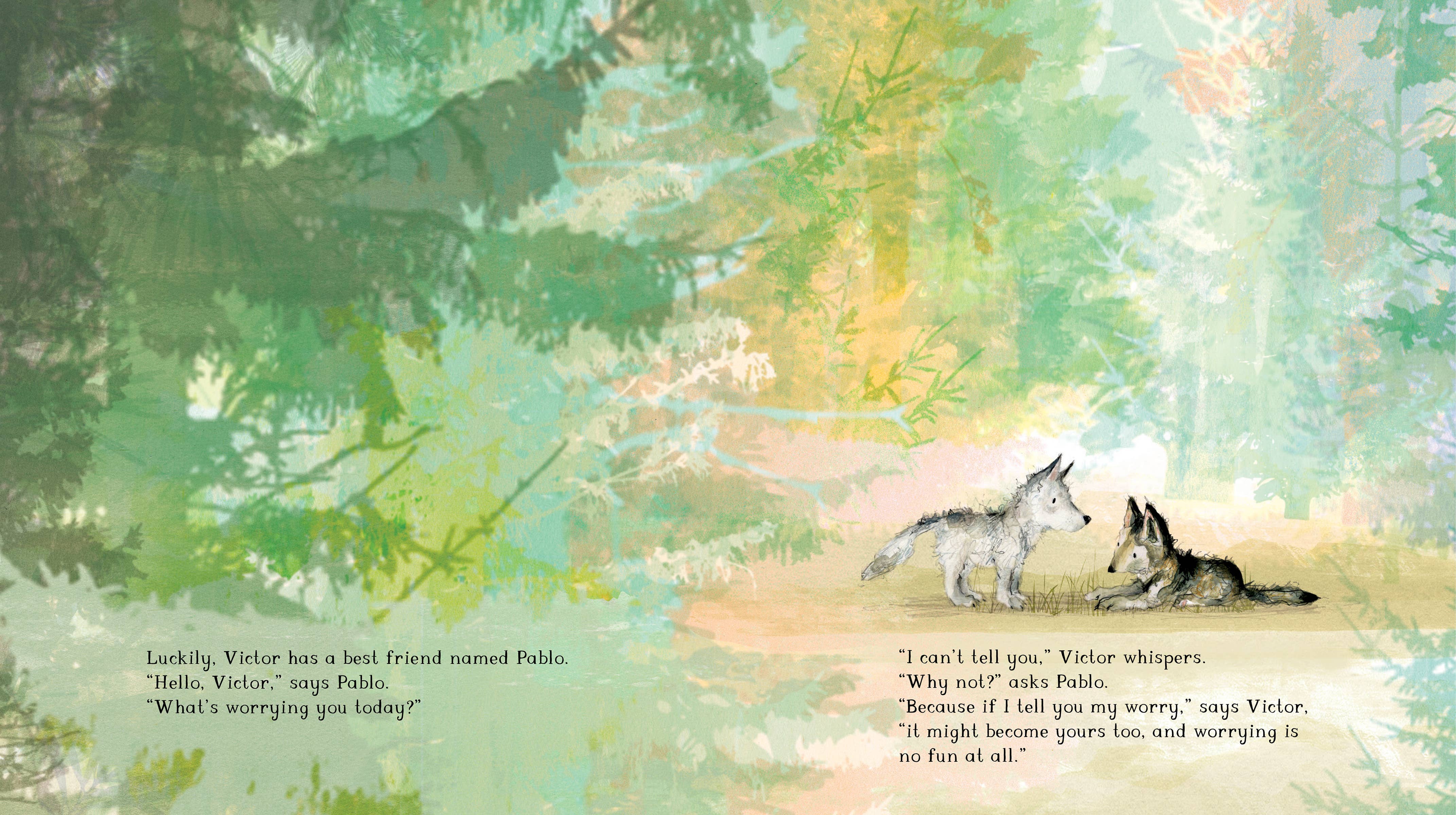 Hachette Book Group - Wholesale Preschool Book (3-5) - Victor, the Wolf with Worries by Catherine Rayner7