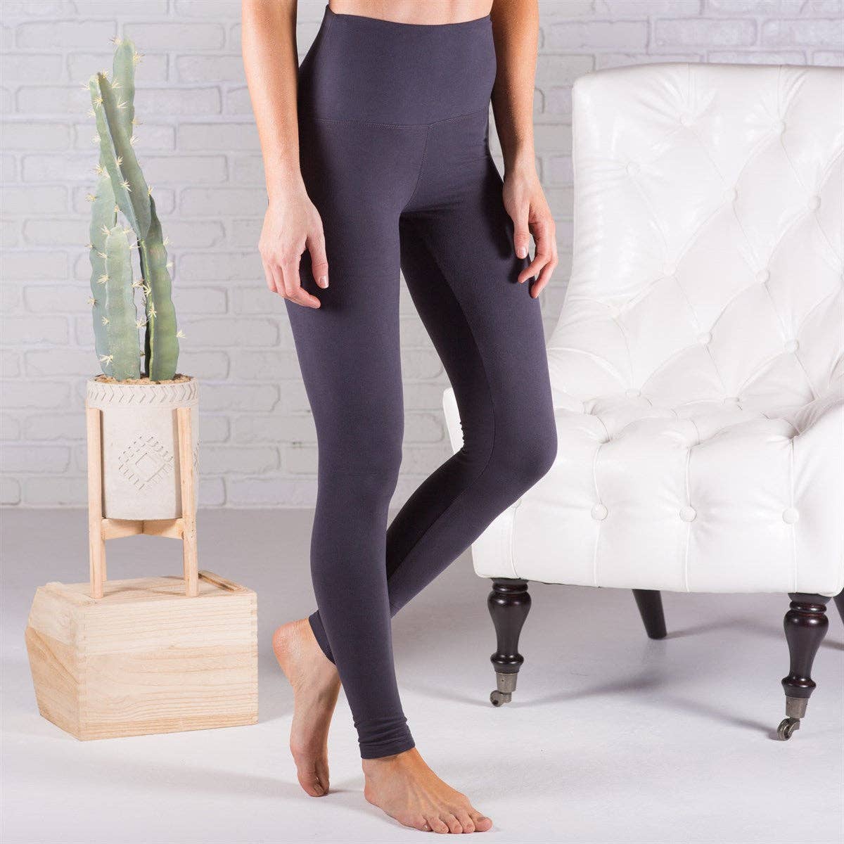 Truly Contagious – wholesale Modeleggings – Dam – Supermjuka fleecefodrade leggings - 3 ”midja (SOL01-FLEECE-35