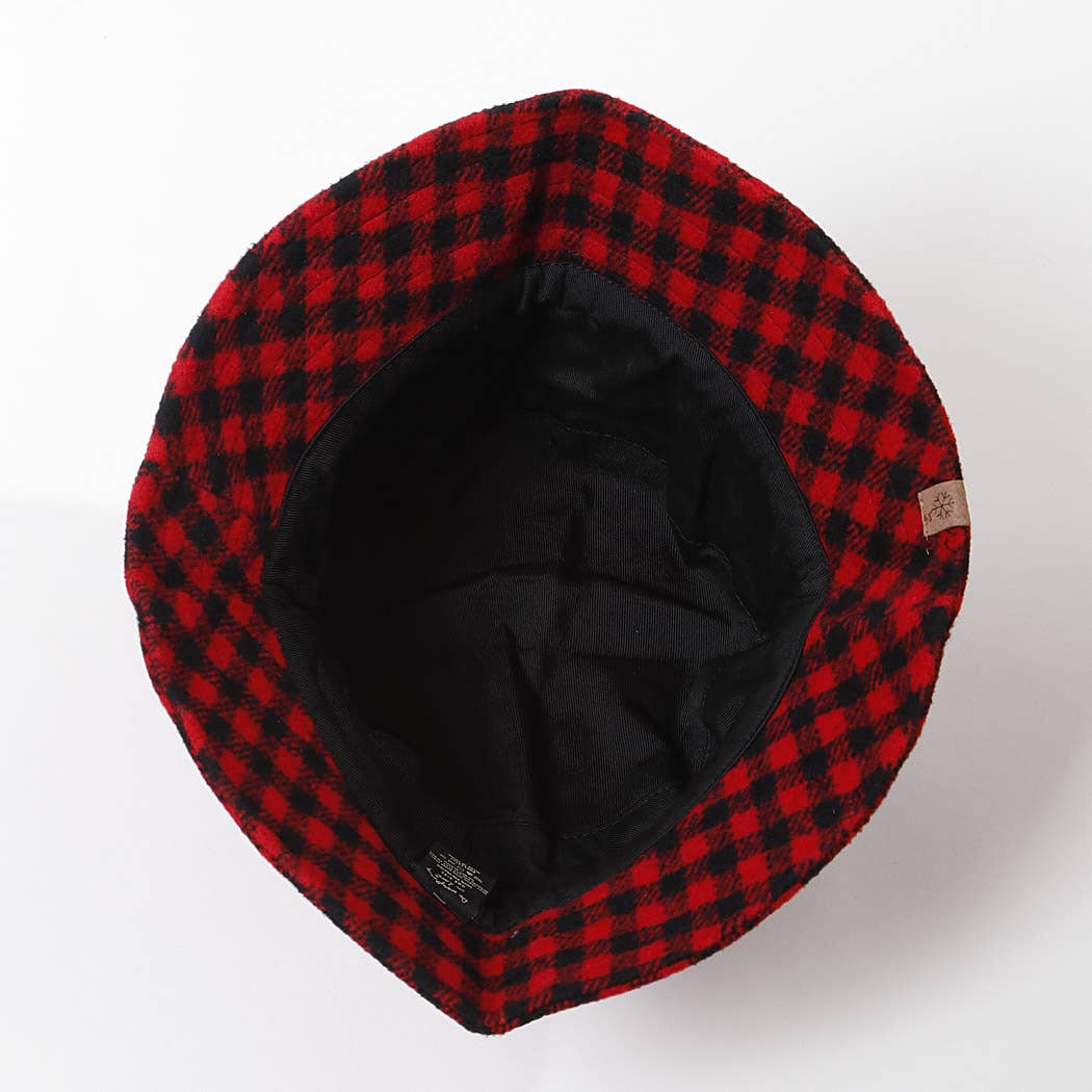 3AM BY H&D ACCESSORIES - Wholesale Bucket Hat - Women's - Classic Plaid Bucket Hat4