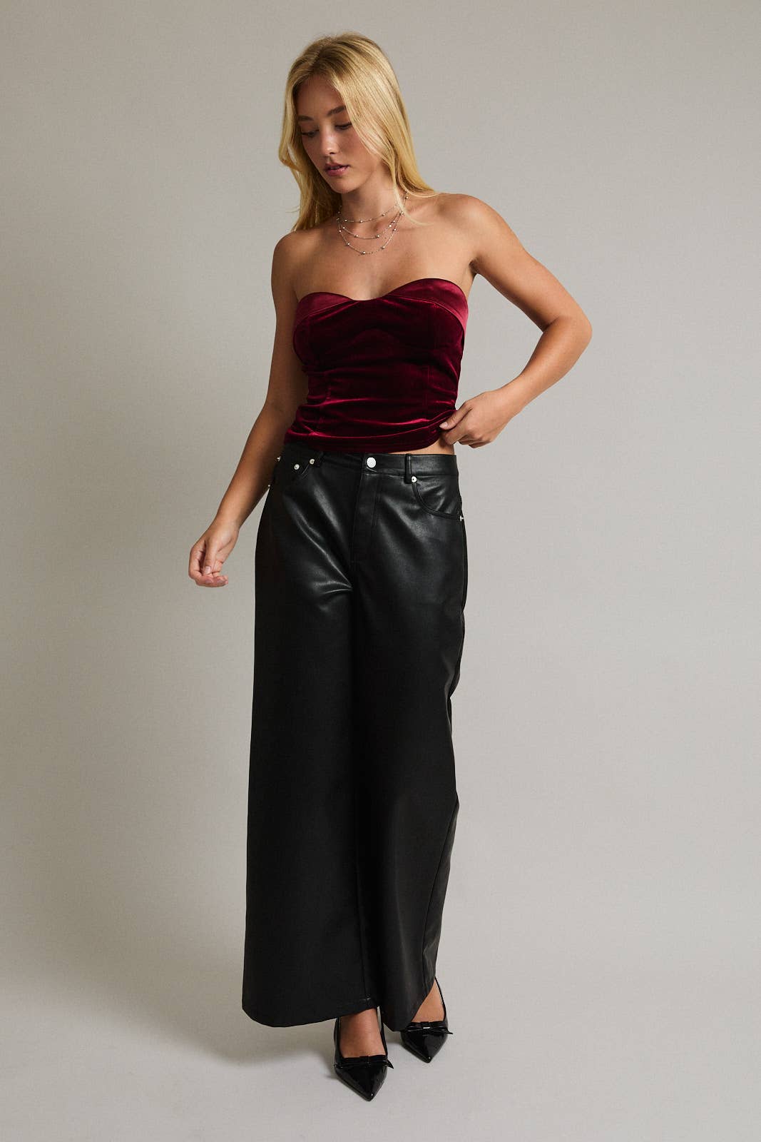 LE LIS - Vente Chemisier – femme - TOP BUSTIER AVEC FERMETURE ÉCLAIR AU DOS10