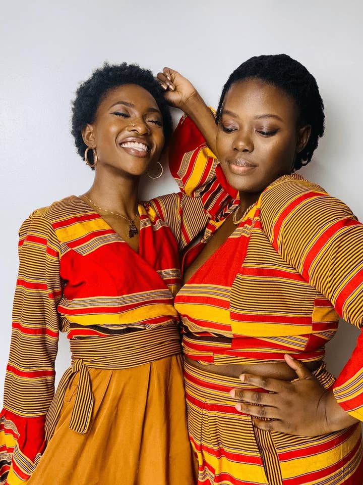 Kirabo Wrap Top for wholesale by Veryldesigns