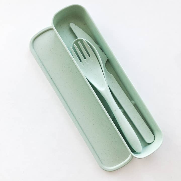 Smile Boutiques - Wholesale Assorted Cutlery Set - Biodegradable Reusable Wheat Straw Cutlery Set
