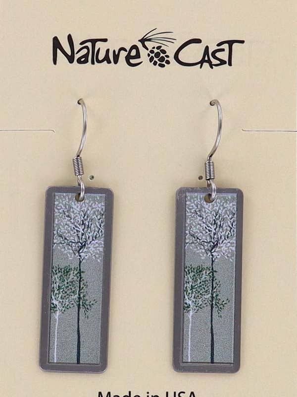 22055 Earring Dangle Wispy Trees for wholesale by Nature Cast