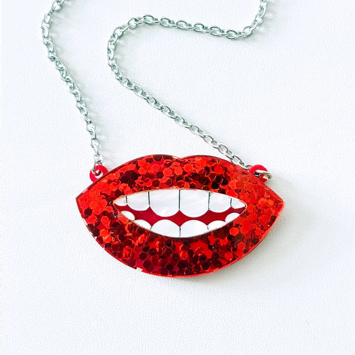 Smile Necklace for wholesale by Audacious Studio