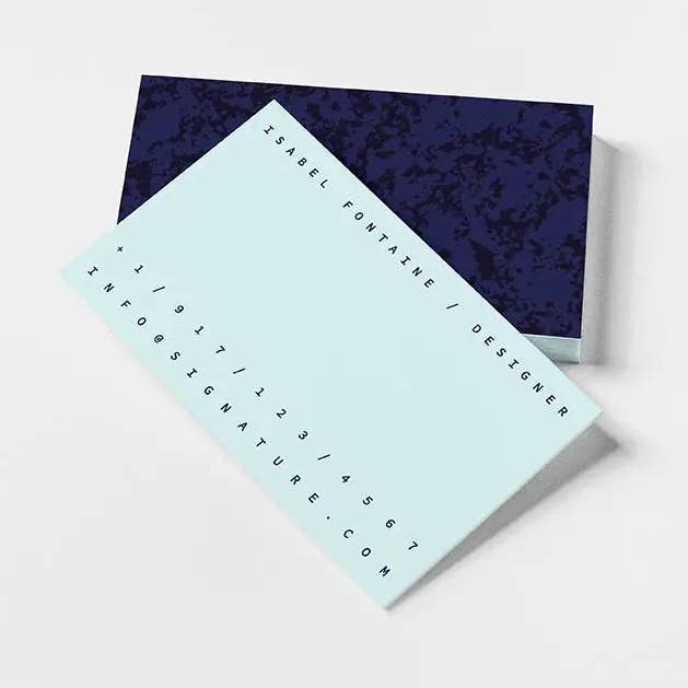 Blue Marble Business Card for wholesale by The Design Craft