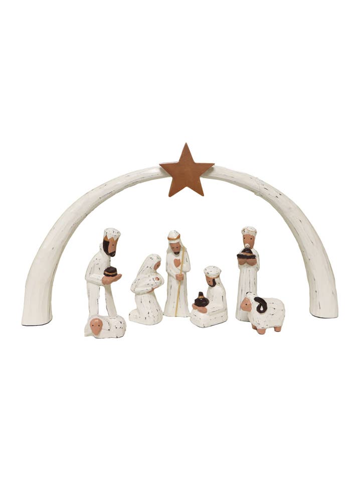 Nativity with Arch - White for wholesale by Cantiq Living
