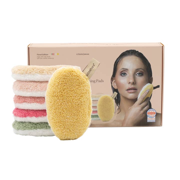 Disques démaquillants réutilisables Washy — lot de 6 pour la vente par waschies