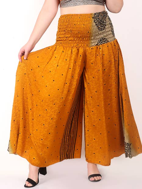 Women Plus Size Silk Palazzo Pant Wide Leg Wholesale Mix lot for wholesale by Wevez