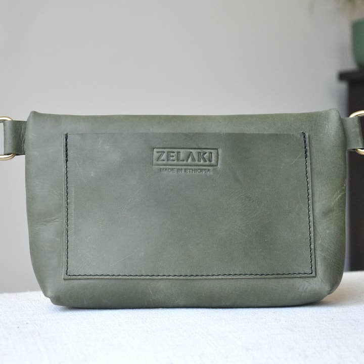 Zelaki Leather Company - Wholesale Belt Bag - Women's - Agow Belt Bag / Convertible Crossbody, Sling, and Belt Bag 1