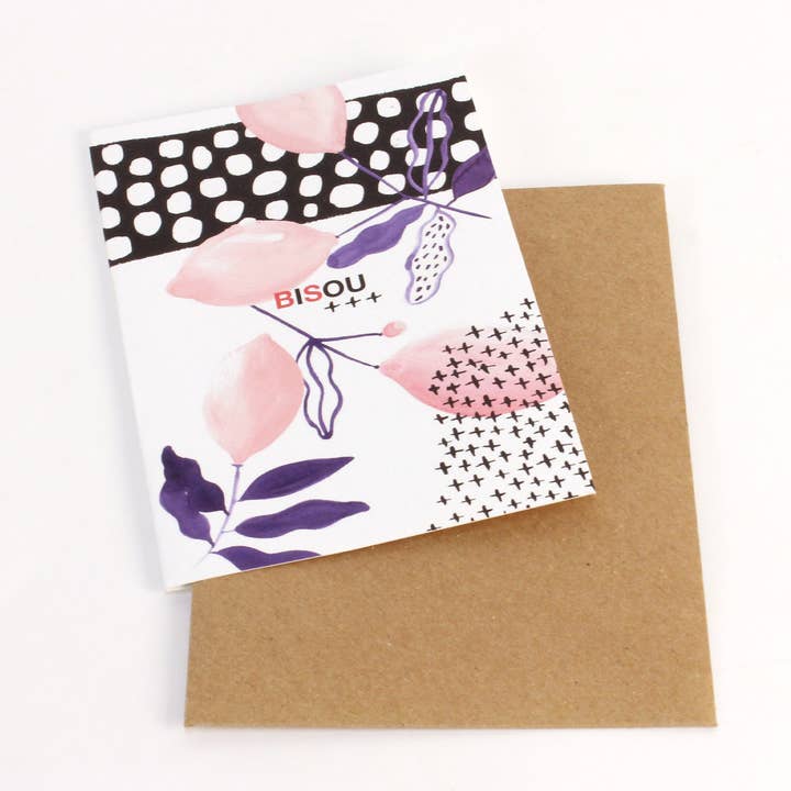 Carte double - Citron (Made in France) pour la vente par Reine Mère