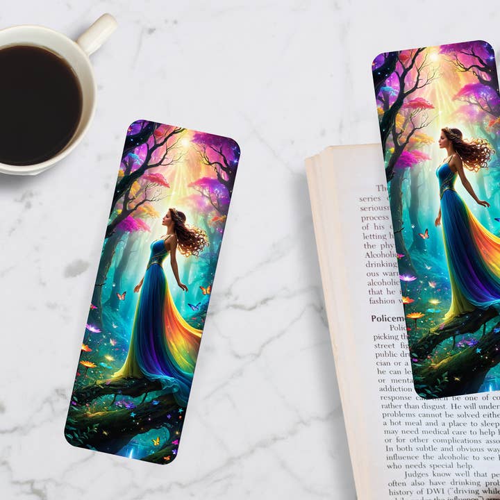 simply creative – wholesale Bokmärke – Härligt illustrerat älvtryckt bokmärke, Sidsparare, Book Lover Present6