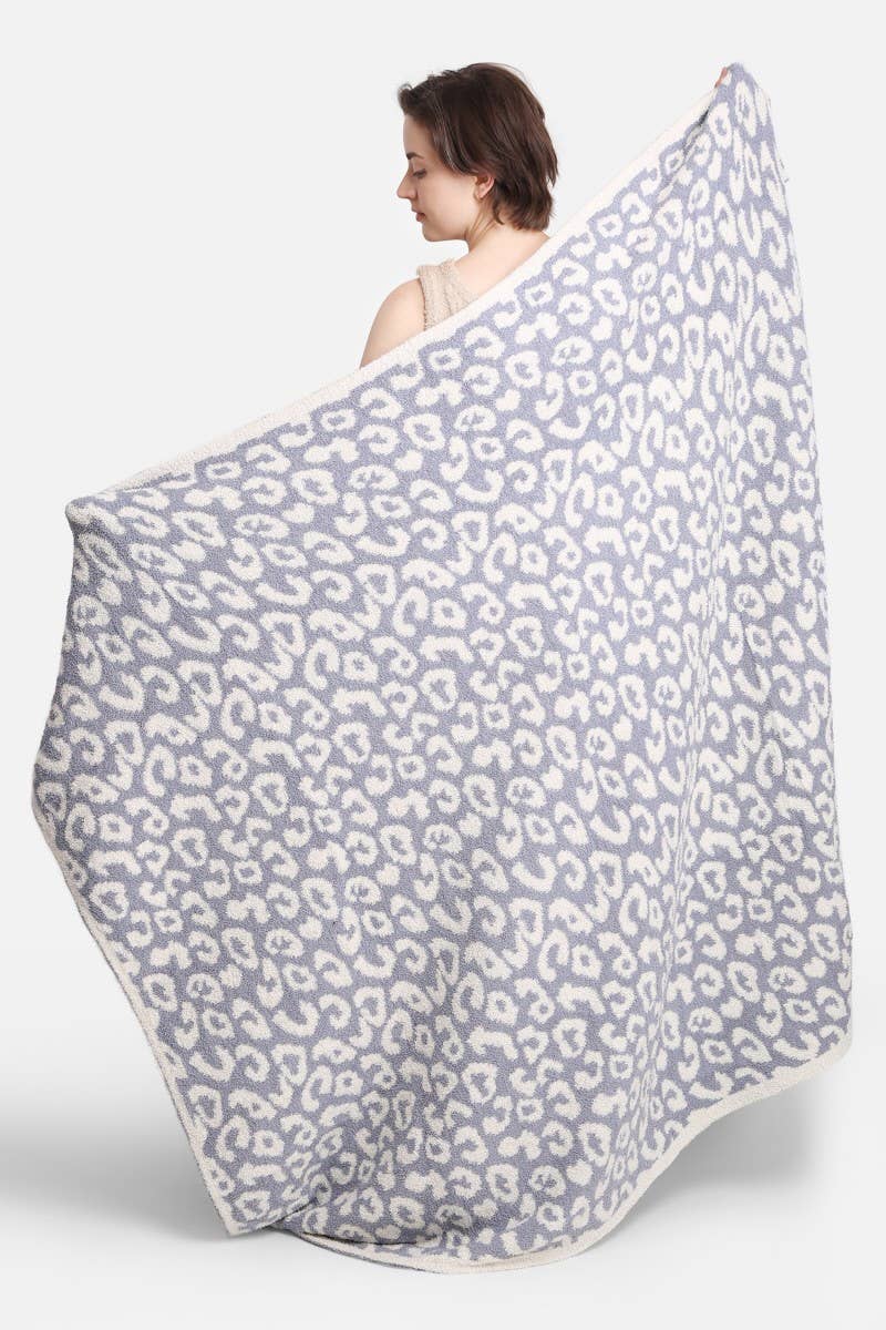 Fashion City - Vente Plaids - Plaid doux luxe imprimé léopard5