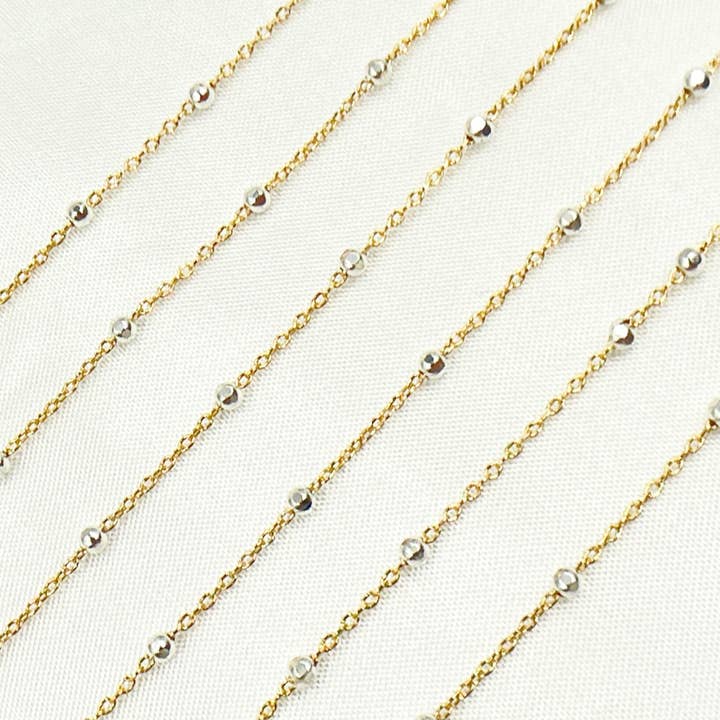 Jewels & Chains - Wholesale Link & chain necklace - 1186GF. 14k Gold Filled & Sterling Silver Satellite Chain1