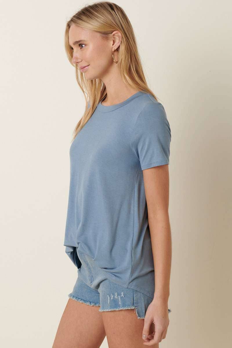 mittoshop - Wholesale T-Shirt - Women's - BT5339-SCOOP NECK ROUNDED HEM BAMBOO TOP15