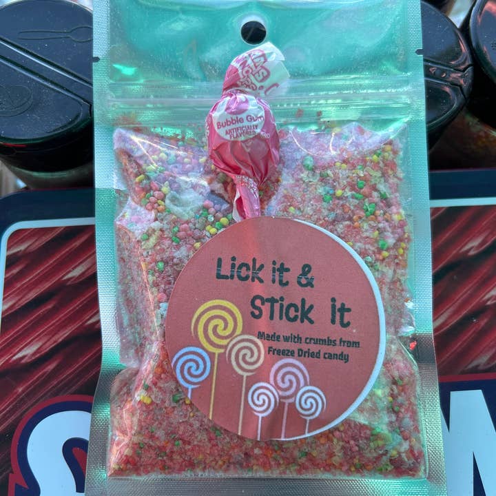 Freeze dried candy dust with sucker for wholesale by Rodgers jam berries
