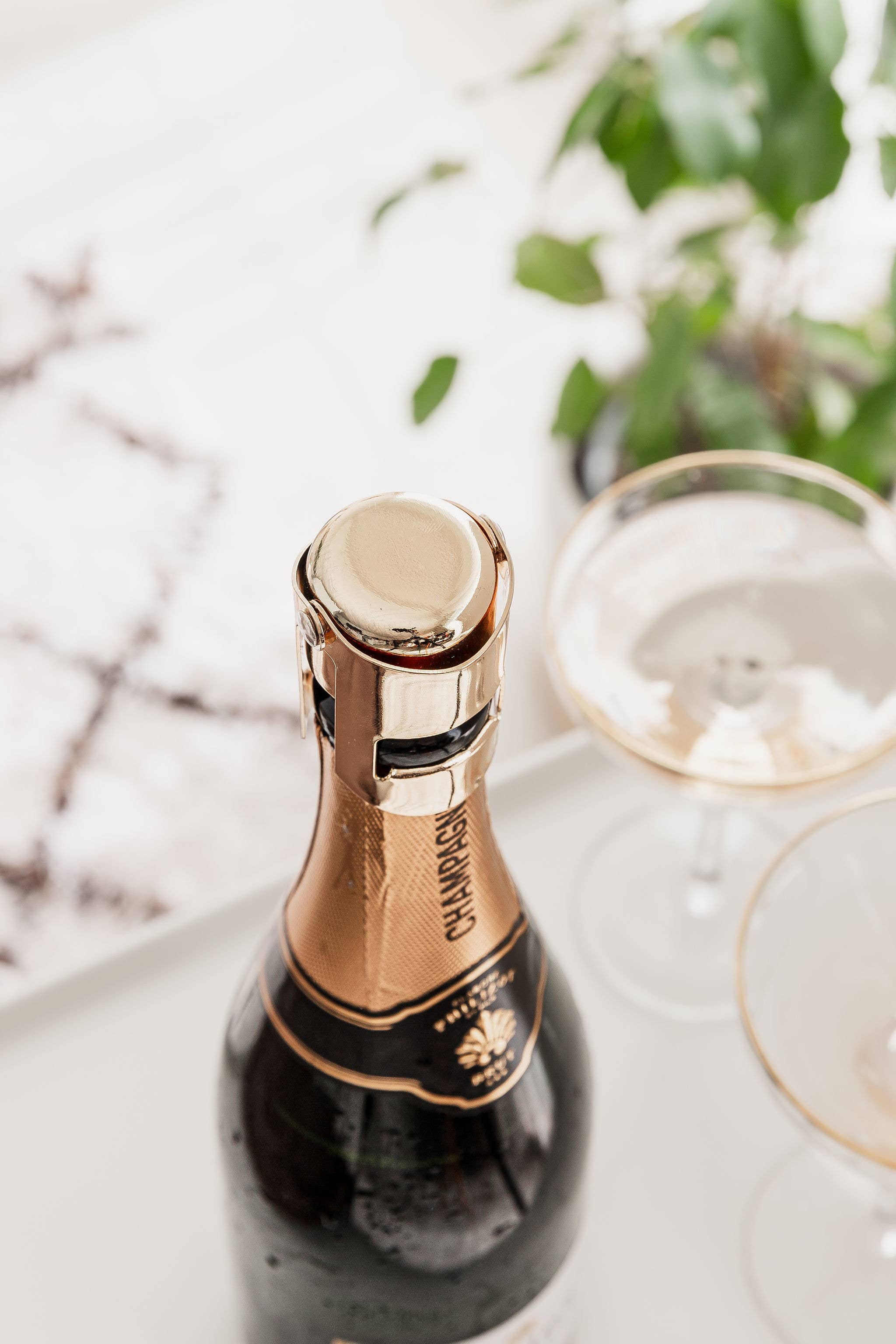 UBERSTAR – wholesale Wine stopper – Champagne Stopper - Gold1