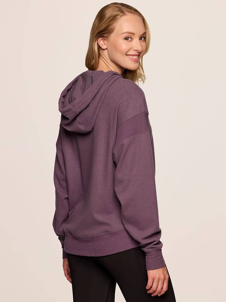 RBX Active – Engroshandel Hoodie – Kvinder – Afslappet hættetrøje i vaffelstrik til fridage19