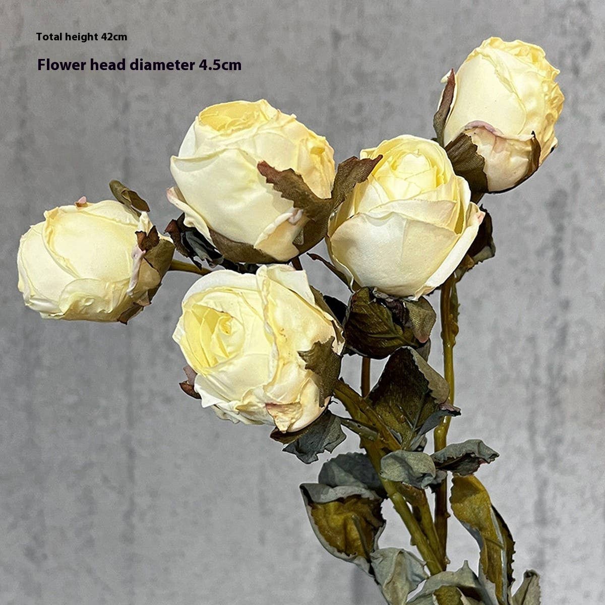 ACCITY - Wholesale Artificial Flowers - High-End Burnt Edge Rose Bouquet for Table Decor_CWMM65881