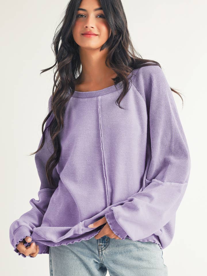 Wholesale waffle knit sweatshirt for your store Wholesale waffle knit sweatshirt for your store