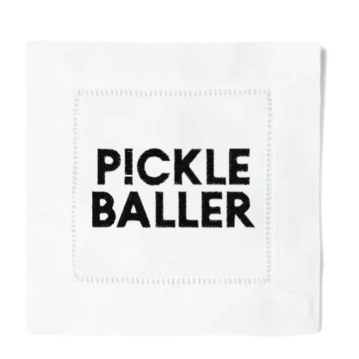 Guardanapos Cocktail Pickleballer por atacado de Blythe Embroidery Co.